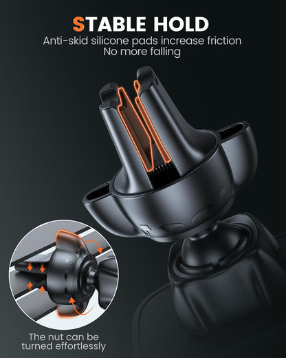 Apps2Car Universal Magnetic Car Phone Holder | 360° Rotation Dashboard Mount |