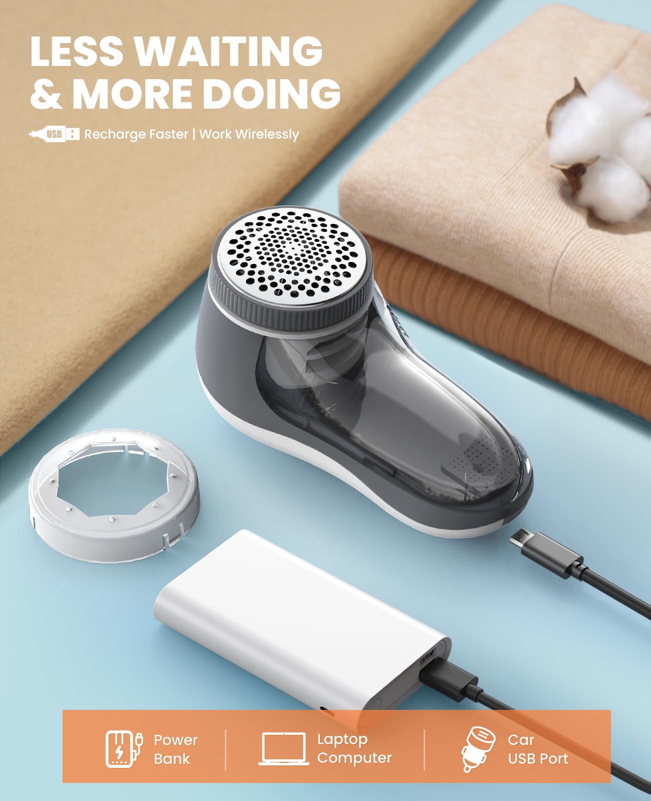 Rechargeable Electric Fabric Shaver – Restore Fabrics Instantly