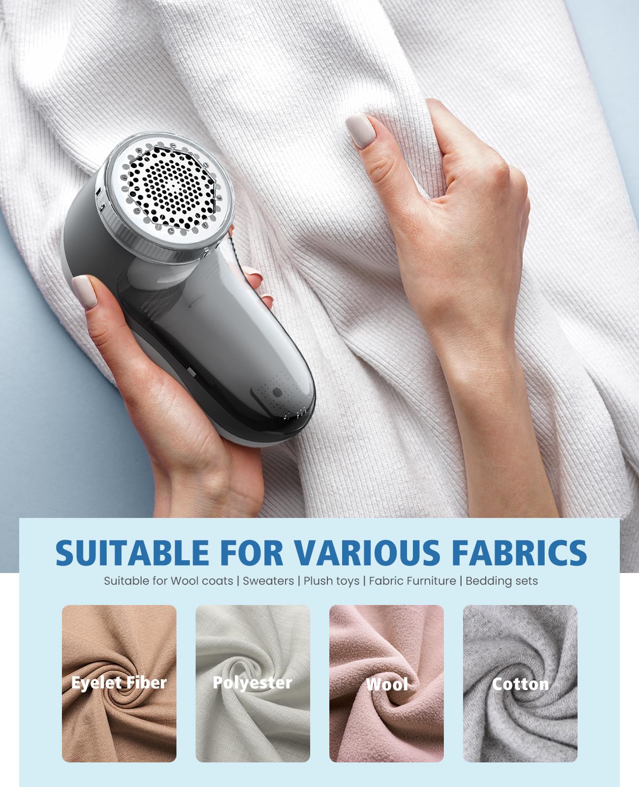 Rechargeable Electric Fabric Shaver – Restore Fabrics Instantly